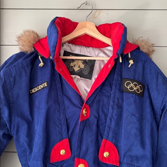 Vintage DESCENTE Olympic Parka Jacket – Women’s Small (Fits Oversized to Medium) - Picture 2 of 9